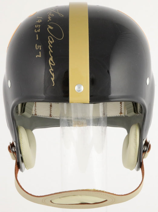 Len Dawson Signed Purdue Boilermakers Authentic Full Size Helmet PSA DNA COA