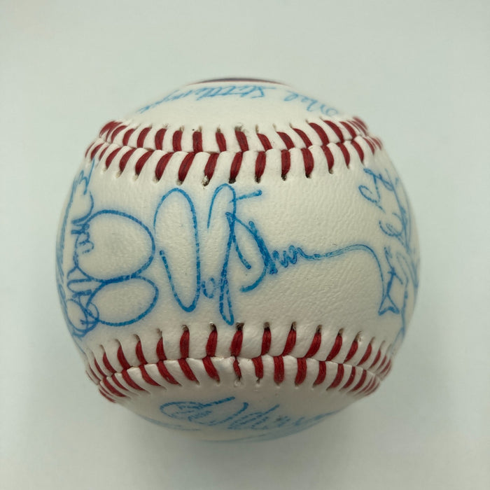 Vintage 1986 New York Mets World Series Champs Team Signed Baseball JSA COA