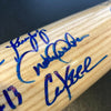 Beautiful 1999 Yankees World Series Champs Team Signed Bat Derek Jeter Steiner