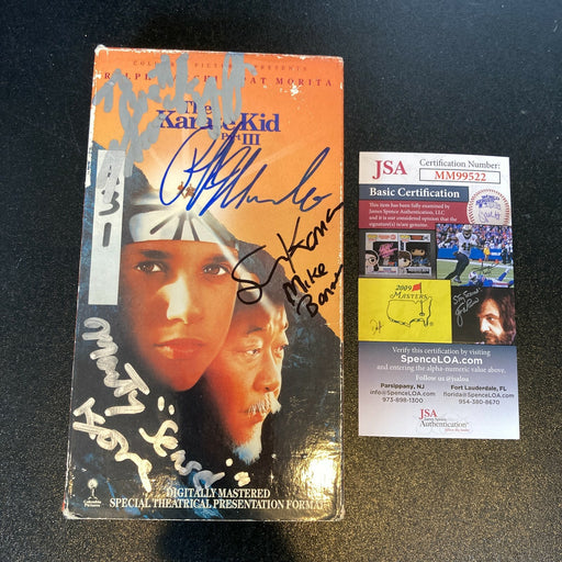 Ralph Macchio Martin Kove Sean Kanan Thomas Griffith Signed Karate Kid VHS JSA