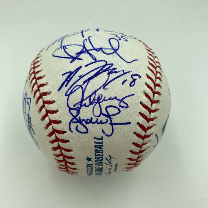 Beautiful 2012 NY Yankees Team Signed Baseball Derek Jeter Mariano Rivera JSA