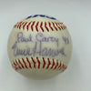 Rare Ernie Harwell & Paul Carey Detroit Tigers Broadcasters Signed Baseball JSA