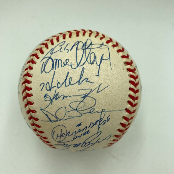 1998 New York Yankees World Series Champs Team Signed Baseball Derek Jeter JSA