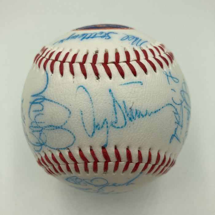 Vintage 1986 New York Mets World Series Champs Team Signed Baseball JSA COA