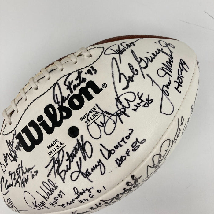 Rod Woodson 2009 Hall Of Fame Enshrinement Signed Football 43 Signatures