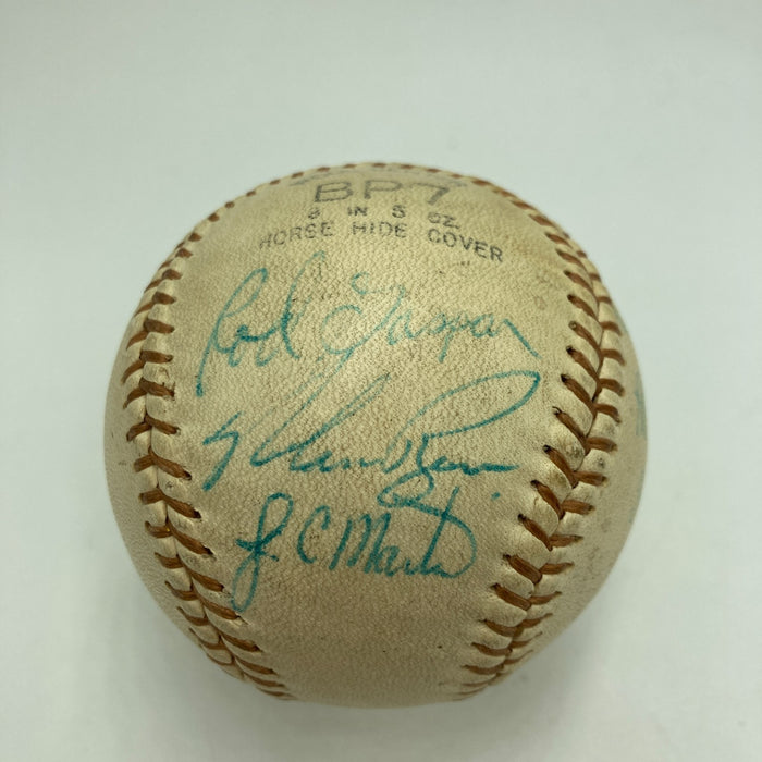 Nolan Ryan Vintage 1969 New York Mets Multi Signed Baseball JSA Certified