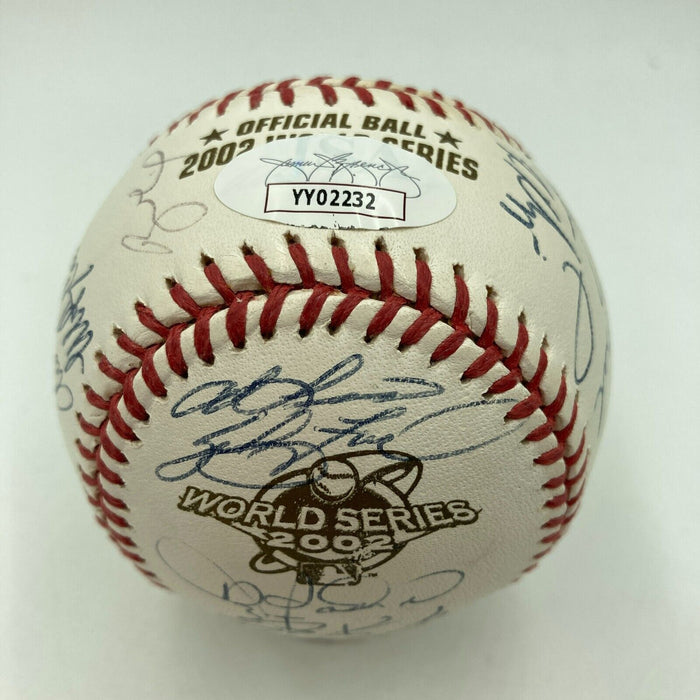 2002 Anaheim Angels World Series Champs Team Signed W.S. Baseball With JSA COA