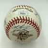 2002 Anaheim Angels World Series Champs Team Signed W.S. Baseball With JSA COA