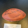 Johnny Unitas Sonny Jurgensen Quarterback Legends Signed Football JSA COA
