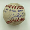 C.J. Edwards MLB Debut Signed Inscribed Game Used Baseball 9-7-15 MLB Authentic