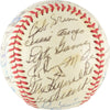 Mickey Mantle Roger Maris Joe Dimaggio Yankees Greats Signed Baseball 36 Sig PSA