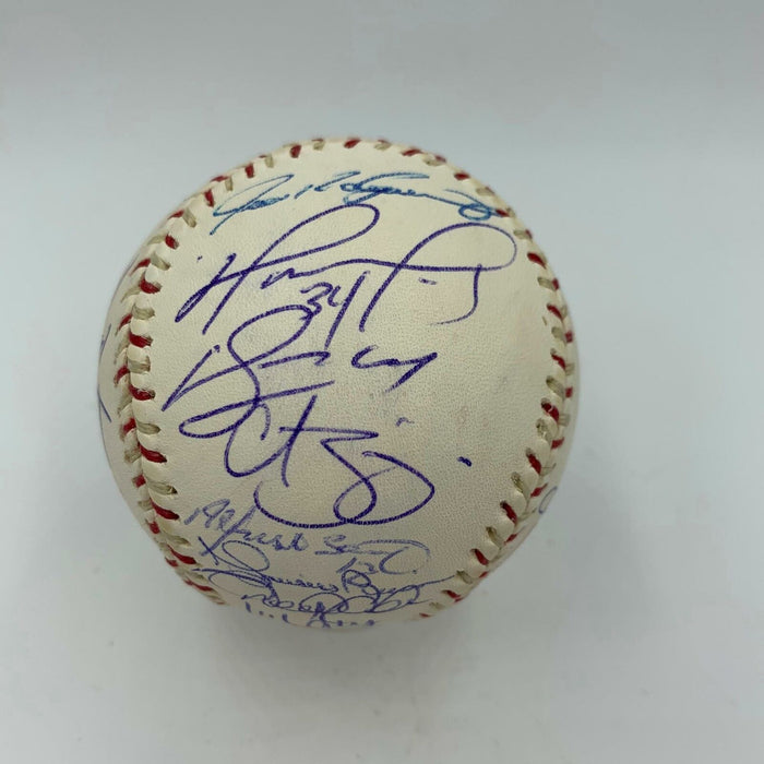 Derek Jeter Mariano Rivera Ortiz Signed 2004 All Star Game Signed Baseball MLB