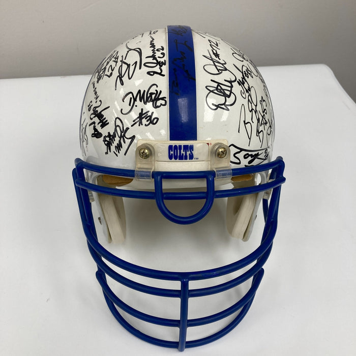 1995 Indianapolis Colts Team Signed Authentic Game Issued Helmet JSA COA