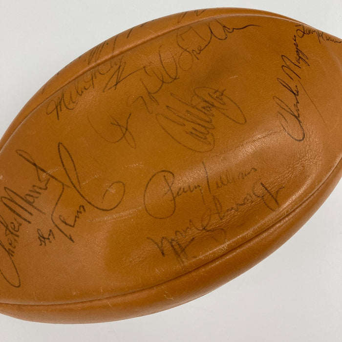 1973 Green Bay Packers Team Signed Vintage Wilson Football With COA