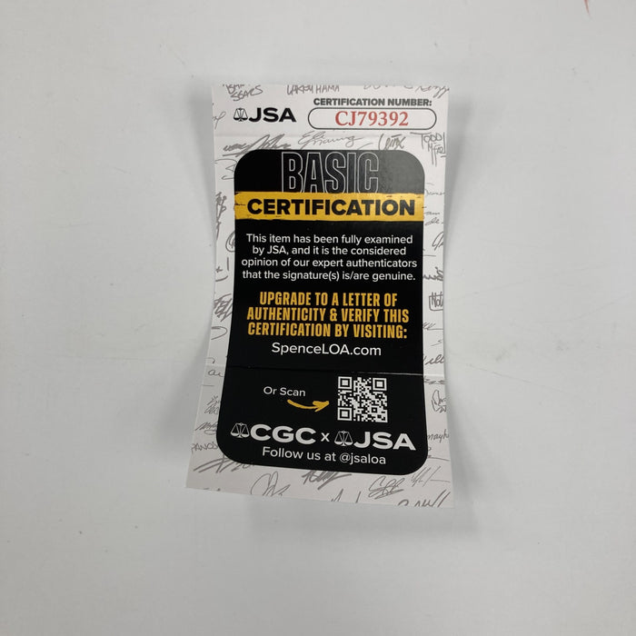 Larry Kelley 1936 Heisman Trophy Yale Signed Vintage Leather Mini Helmet JSA COA