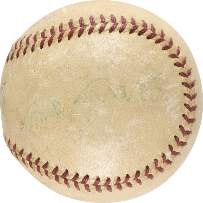 Frankie Frisch Single Signed Official National League Baseball PSA DNA COA