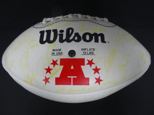 Peyton Manning 2000 Pro Bowl AFC Team Signed Wilson Football 50+ Sigs With COA