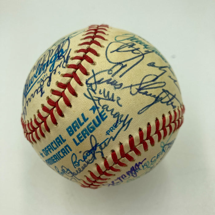 Hall Of Fame Multi Signed Baseball 33 Sigs Hank Aaron JSA COA