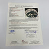 1969 New York Jets Super Bowl Champs Team Signed Authentic Game Helmet JSA COA
