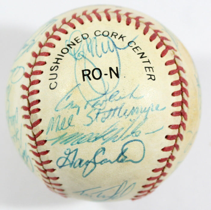 1986 New York Mets World Series Champs Team Signed National League Baseball JSA