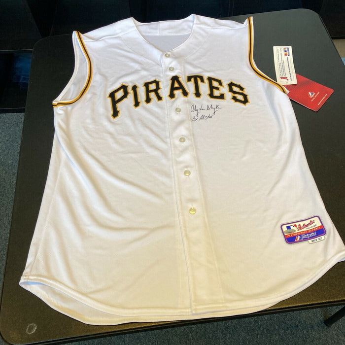 Andy Van Slyke 3X All Star Signed Authentic Pittsburgh Pirates Jersey Tristar