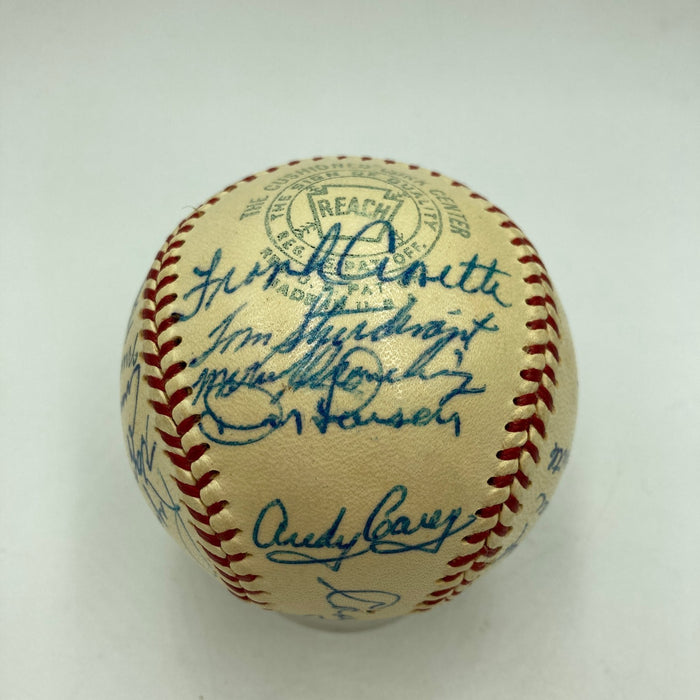 1958 New York Yankees World Series Champs Team Signed Baseball PSA DNA COA