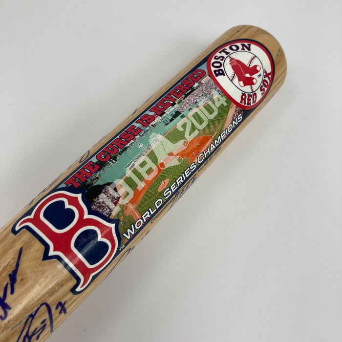 2004 Boston Red Sox World Series Champs Team Signed Baseball Bat JSA COA