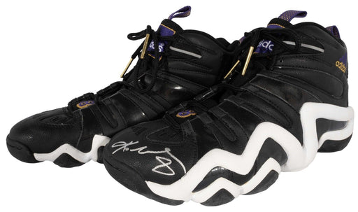 Kobe Bryant Signed 1997 Rookie-Era Adidas Crazy 8 Game Model Sneakers Shoes PSA