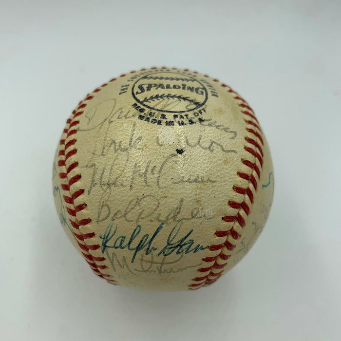 1972 Atlanta Braves Team Signed NL Baseball Eddie Mathews 27 Sigs JSA COA
