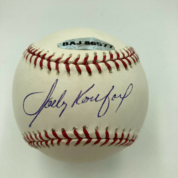 Sandy Koufax Signed Major League Baseball With UDA Upper Deck Authentic COA