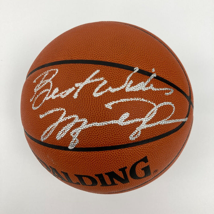 Michael Jordan Signed Official NBA Game Basketball PSA DNA Graded 10 GEM MINT