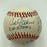 Pitchers Who Threw 2 No Hitters Signed Baseball Spahn Vandermeer PSA DNA MINT 9
