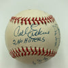 Pitchers Who Threw 2 No Hitters Signed Baseball Spahn Vandermeer PSA DNA MINT 9