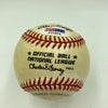 Sal Maglie Signed Vintage National League Feeney Baseball PSA DNA Sticker