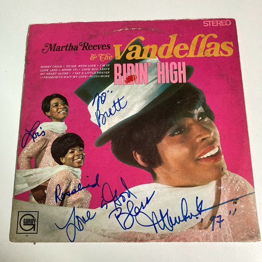 Martha and the Vandellas Band Signed LP Record Album With JSA COA