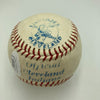 Bob Feller Bob Lemon Early Wynn Mike Garcia Indians Pitchers Signed Baseball JSA