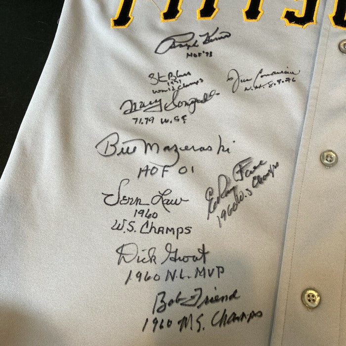 Beautiful Pittsburgh Pirates Legends Signed Jersey 14 Sigs Bill Mazeroski JSA