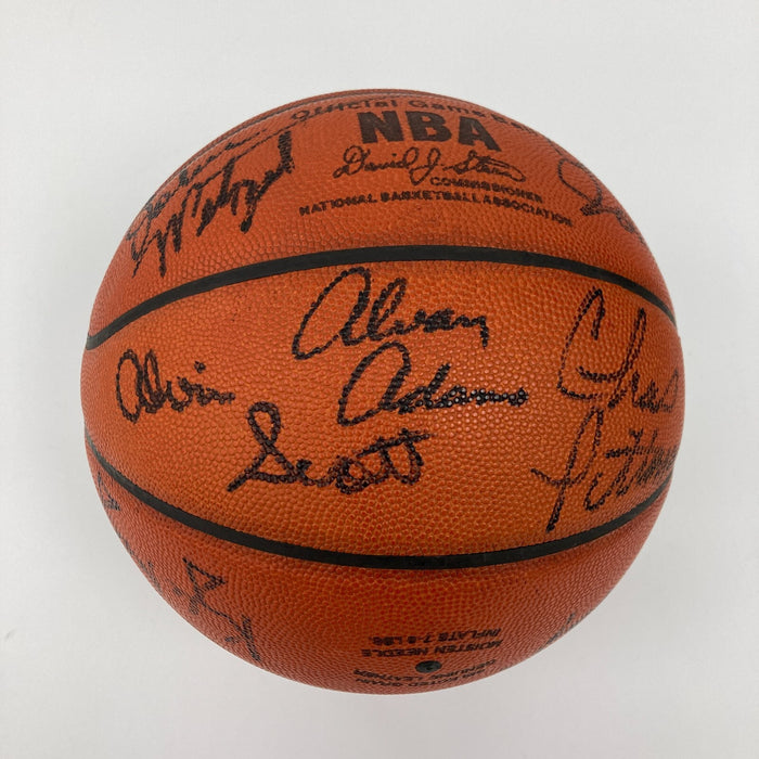1984-85 Phoenix Suns Team Signed Game Used Spalding Official Basketball Beckett