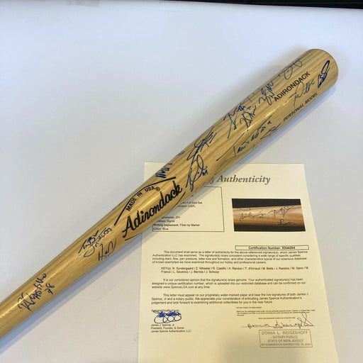 Mookie Betts Anthony Rendon Zack Wheeler Rookie Prospects Signed Bat JSA COA