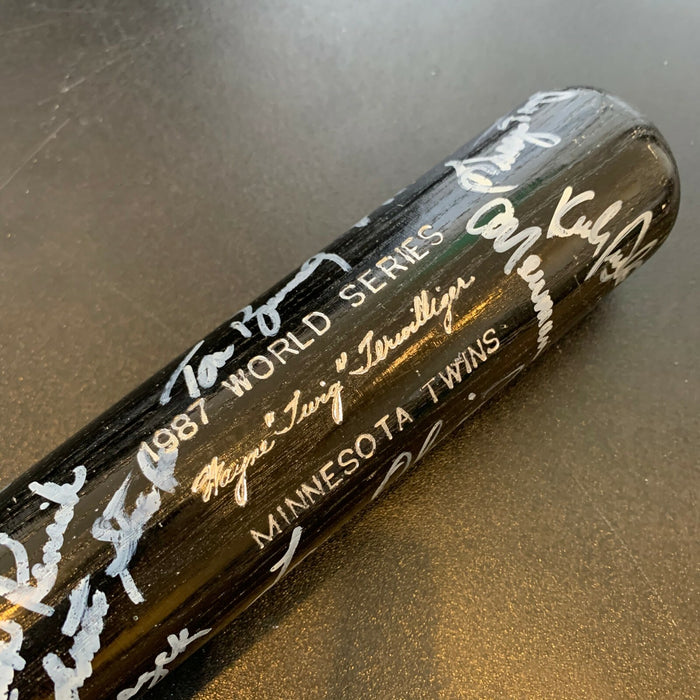 1987 Minnesota Twins World Series Champs Team Signed W.S. Bat Kirby Puckett JSA