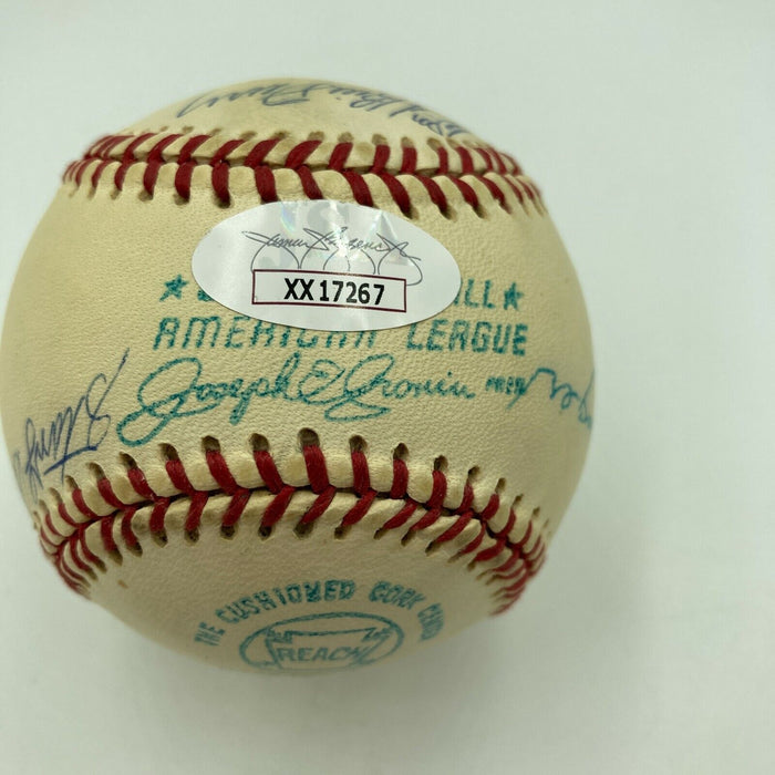Joe Medwick Sweet Spot Hall Of Fame Multi Signed American League Baseball JSA