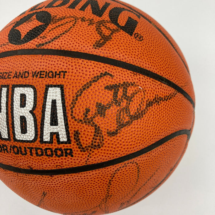Michael Jordan 1990-91 Chicago Bulls NBA Champs Team Signed Basketball PSA DNA