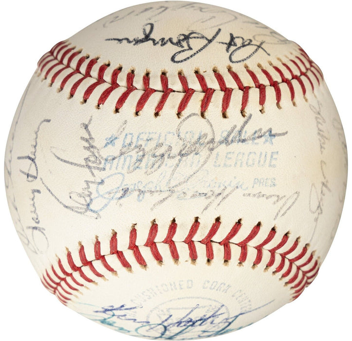 1973 Oakland A’s World Series Champs Team Signed Baseball JSA & Beckett COA