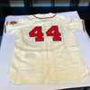 Hank Aaron 755 Home Runs 3771 Hits Signed Milwaukee Braves Jersey Steiner COA