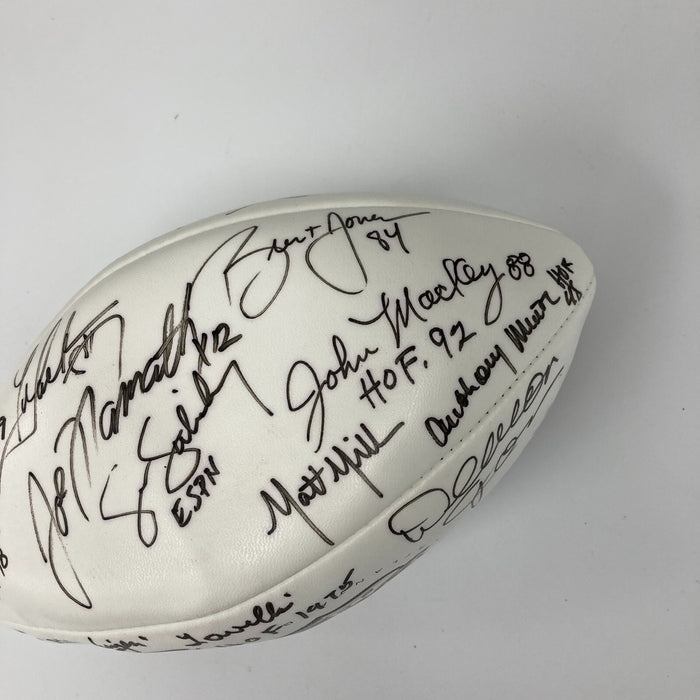 Joe Namath & Wayne Gretzky Super Bowl XXXIV Multi Signed Football JSA COA