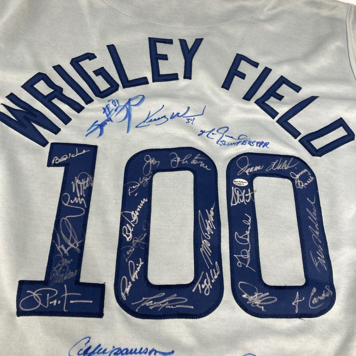 Chicago Cubs HOF Legends Multi Signed Wrigley Field Jersey 28 Sigs JSA COA