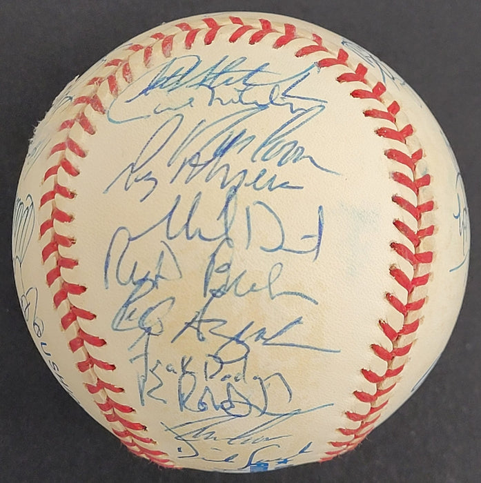 1996 Minnesota Twins Team Signed Baseball w/ Kirby Puckett JSA COA