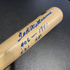Mint Ted Williams Signed Heavily Inscribed Career STAT Baseball Bat JSA COA