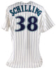 Curt Schilling Signed Authentic 2001 Arizona Diamondbacks Game Issued Jersey JSA