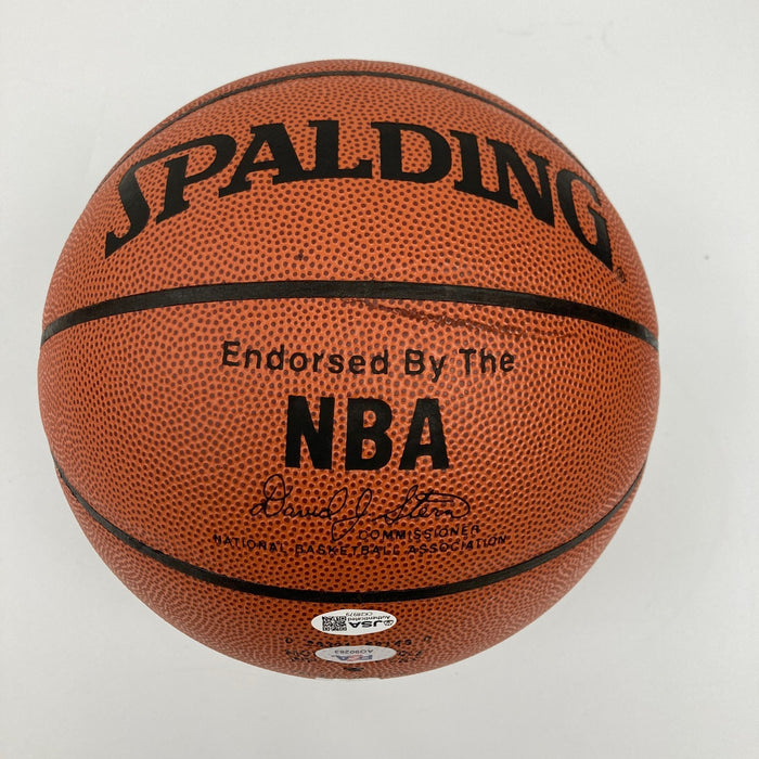 George Mikan Signed Spalding NBA Basketball JSA COA